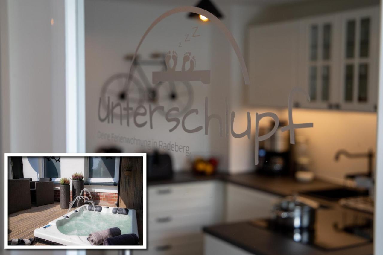 Unterschlupf Radeberg Mit Garten & Whirlpool Eksteriør bilde